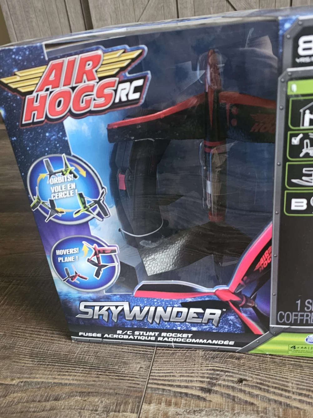 Air Hogs Skywinder R/C Stunt Rocket - Black & Red
